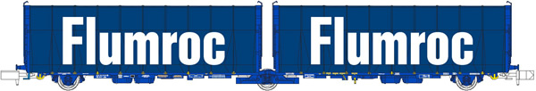 Kato HobbyTrain Lemke MF33068 - Sliding wall cars, type Lailps Flumroc